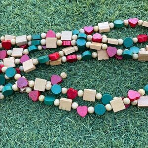 Vintage Wood Holiday Garland